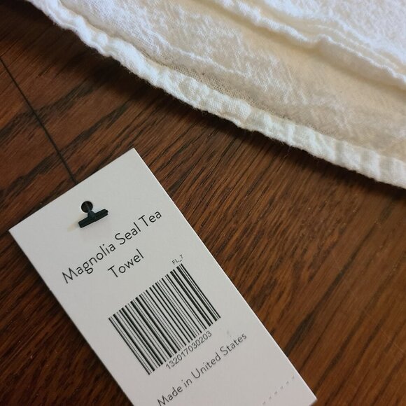 Magnolia Waco TX Black Canvas Tote and NWT White Tea Towel - Picture 5 of 12